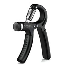 Fitness Mantra® Weight Adjustable Hight Quality Hand Gripper for Men & Women |Hand Grip|Finger Exerciser|Power Gripper|Hand Exerciser Equipment|Hand Strengtheners|Black| 10KG-60KG|,Polypropylene