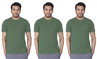 Lux Nitro Men’s Regular Fit (Round Neck T-Shirt_DEEP Grass Green 2XL)