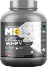 MUSCLEBLAZE Biozyme Performance Whey Protein Powder, 25g Protein Per Scoop Whey Protein(2 kg, Chocolate Hazelnut)