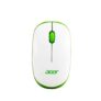 Acer Flow Wireless Mouse | 1600 Dpi Optical Sensor | 2.4Ghz Wireless With Usb Nano Receiver | Ergonomic Lightweight Design | Smooth Tracking For Laptop, Pc & Mac – White/Green