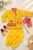 Boys Krishna Costume Kurta Dhoti Set, Yellow Bandhani Print (YELLOW, 1-2Y)