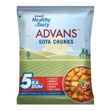 Emami Healthy & Tasty Advans Soya Chunks 1 Kg – Family Pack