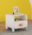 Smartsters Engineered Wood Bed Side Table With Drawer | Bedside Table | Closed And Opened Storage | Curved Corners | Pearly White | Boop | 18 X 19 X 18 Inches