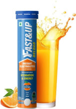 Fast&Up Reload Instant Electrolyte Energy Drink, 20 Effervescent Tablets, Orange Flavor(20 Tablets)