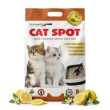 Catspot Lemon Flower Scented Cat Litter – 5Kg | Ultra Absorbent, Quick Clumping, Odor Control, Dust-Free Formula For Cats
