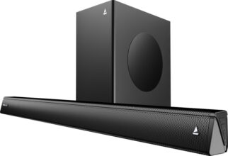 Boat Aavante 2.1 2000D, Dolby Audio, Eq Modes, Multiple Ports, Remote Control 200 W Bluetooth Soundbar(Premium Black, 2.1 Channel)