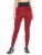 Clovia Women’S Polyester Activewear Ankle Length Tights (Ab0050P04_Red_S)
