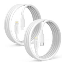 CZARTECH [Pack-2] [1.5 Mt/5 Ft] USB-C Cable Compatible with i-Phone 13/13 pro series/ 12/12 Mini/ 12 Pro/Max/ 11/11 Pro/ 11 Pro Max/XS/XS Max/XR/X/i-Pad and More PD 20W (PVC, 5ft long) White