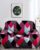 Cortina Sofa Cover Single Seater | Geometry Print | Polyester Spandex Fabric | Machine Washable | Couch Covers, Suitable for Home, Office, Functions | Soft, High-Density Fabric | Durable | Pink