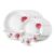 Larah by Borosil Belle Fluted Series Opalware Dinner Set | 19 Pieces for Family of 6 | Microwave & Dishwasher Safe | Bone-Ash Free | Crockery Set for Dining & Gifting | Plates & Bowls | White