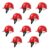 Robustt Safety Helmet – Red (Pack of 10) | Adjustable Headband | Heavy Duty Material | As Per ISI Safety Standard | Non Irritant and Soft Fabric | Lightweight and Durable