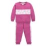 LuvLap Baby Girls Full Sleeve Sweatshirt & Pyjama Set Pack Of 1, Cotton Rich Fleece, Burgundy, M (3 to 6 Months)