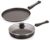 Nirlon 2 Pcs Alumnium Nonstick Gift Set Including Induction Roti/Dosa Tawa & Induction Frying Pan with Lid -IND_FT28_FP24