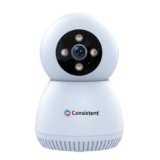 Consistent Wireless Wi-Fi 3MP Indoor MINI Robot Camera, STQC Certified, 360° Smart Home CCTV, AI Human Tracking | All Time Color Night Vision | Alexa Voice Support | Upto 256GB Memory Card Support