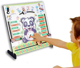 Smartcraft Panda Busy Board -7 Activities Wooden Teaching Clock Board Toys For Kids(Multicolor)