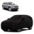 Sulfar 100% Water Resistant Car Body Cover Compatible with Mirror for Skoda Kodiaq (Triple Stitched, Full Bottom Elastic, Black with Red Piping)