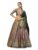 PURVAJA Women’s Kanjiwaram Semi-Stitched Lehenga choli (Nadira-Sea-Green_Free Size)