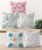Hoopy Canvas Set Of 5 Designer Decorative Throw Pillow/Cushion Covers (16 Inch X 16 Inch, Botanical Print), 100 Tc