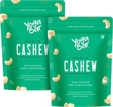 Yogabar Premium Whole Cashew Nuts Cashews(2 x 0.5 kg)