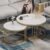 Home Sparkle Nesting Coffee Table Set Of 2, Couch Table, Sled Nesting Table With Engineering Wood Top And Metal Frame For Living Room Bedroom | Big : 21″ X 21″ X 18″, Small : 16″ X 16″ X 16″