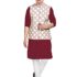 Os mens kurta pyjama with nerhu jacket combination of baap-beta & father and son’s | 100% cotton kurta pyjama | Nerhu jacket satin material-Man-36 / Boy (2-3 year), yellow