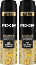 Axe Gold-Temptation Body Spray  –  For Men(430 Ml, Pack Of 2)