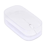 BigPlayer Slim Optical Mouse Compatible for Computer, Desktop, PC (White)- Blue
