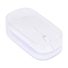 BigPlayer Slim Optical Mouse Compatible for Computer, Desktop, PC (White)- Blue