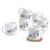 Treo By Milton Opalware Amara 18 Lunis Cup Set | Microwave & Dishwasher Safe | Bone-Ash Free | Tempered Toughness | Set Of 6, 180 Ml Each | White | Mug Set For Tea, Coffee, Daily Use & Gifting