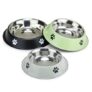 Premiumav Stainless Steel Thermoplastic Cat Bowl 2600 Ml 5 No. Size – Non-Skid Rubber Base Food & Water Feeder For Cats & Kittens – Bpa Free Non-Toxic Durable Pet Bowl – 1 Pc