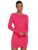 Kotty Women’S Boat Neck Bodycon Dress(Pink,L)
