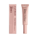 Lakme Peptide Lip IV with 5% Peptide-Niacinamide Complex, For Intense Hydration With A Serum-Like Texture That Visibly Plumps, Smoothens, and Repairs, OG Overnight Achiever, 10g