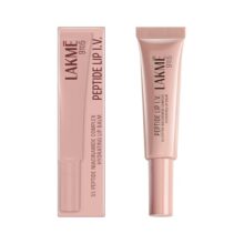 Lakme Peptide Lip IV with 5% Peptide-Niacinamide Complex, For Intense Hydration With A Serum-Like Texture That Visibly Plumps, Smoothens, and Repairs, OG Overnight Achiever, 10g