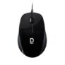 D SELECT Wired Mouse DS112-Black with USB Type C Connector, 1200DPi, Lightweight | Marketed by Dell