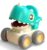 Toybharat Press N Go Dino Cars With Whistle Music For Toddlers, Friction-Powered Dino Cars, Mini Press & Go Vehicles, Montessori Educational Toy For Boys & Girls