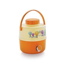 Cello Travel Star Plastic Insulated Water Jug, 7.5 Litres, Orange