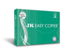 JK Easy Copier Paper | A4 Size | 70 GSM | 500 Sheets | White Paper, 1 Ream | For Laserjet & Inkjet Printer | Fast Drying | Both Side Print | Eco Friendly | ColorLok (Pack of 1) | One Ream