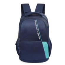 United Colors of Benetton Vance 32L Laptop Backpack – Navy, Water-Resistant | Fits 15-inch Laptop Compartment | Classic Style with Ample Organization & 1-Year Warranty