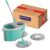 Spotzero By Milton Elegant Spin Mop With Big Wheels (Aqua Green, Two Refills), Plastic…