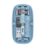 Dyazo Transparent Wireless Mouse | Dual Mode 2.4 GHz + BT 5.2 | Rechargeable Battery | Transparent Design with Noise Free Clicking | Adjustable DPI | Compatible with MacBook, Laptop and PC (Blue)