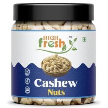 HighFresh Pure Cashews -1kg Whole Kaju | 100% Natural King Size Crunchy Kaju | Premium Nuts & Dry Fruits | Rich in Fibre, Vitamin E, K, B6 | Boost Immunity| Healthy Snacks | Gluten Free | Dry Fruit Gift Pack