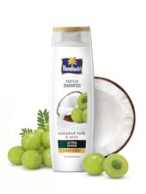 Parachute Advansed Protein Shampoo with Coconut Milk & Amla | Up to 48 hr Shine | Ultra Shine | Protein Lock Technology | Paraben free | For Men & Women | 340ml