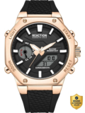 Kenneth Cole Reaction Digi-Analog Black Textured Dial | Chronograph Watch for Men’s | KRWGP2191704 Analog-Digital Watch  – For Men