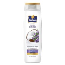 Parachute Advansed Protein Shampoo with Coconut Milk & Rosemary | Up to 96% Hair Fall Reduction & up to 23X Hair Fall Control | Protein Lock Technology | Paraben free | For Men & Women | 80ml