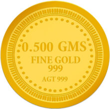Muthoot Pappachan 24 (999) K 0.5 g Gold Coin