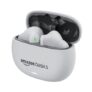 Amazon Basics True Wireless In-Ear Earbuds With Mic, Low-Latency Gaming Mode, Touch Control, Ipx5 Water-Resistance, Bluetooth 5.3, Up To 60 Hours Play Time, Voice Assistance And Fast Charging (White)