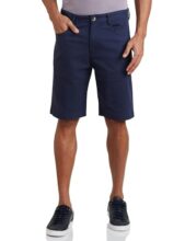 Amazon Brand – Symbol Men’s Regular Fit Woven Shorts (AW19-SHR-ESS-04_Navy_42)