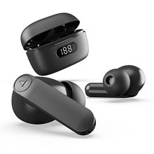 boAt Airdopes 121 PRO Truly Wireless in Ear Ear Buds w/Quad Mic ENx, Low Latency Mode for Gaming, 50H Playtime, IWP, IPX4, Battery Indicator Screen(Active Black)