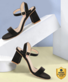 Bata Women Heels(Black , 6)