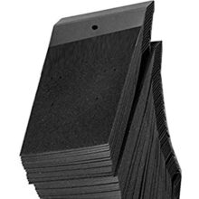 Diy Crafts Pack Of 500 Pcs, 5″ Wide X 2″ Length Inches, Velvet Jewellery Earrings/Stud Hanging Display Holder Ca (Pack Of 500 Pcs, 5″ Wide X 2″ Length Inches)